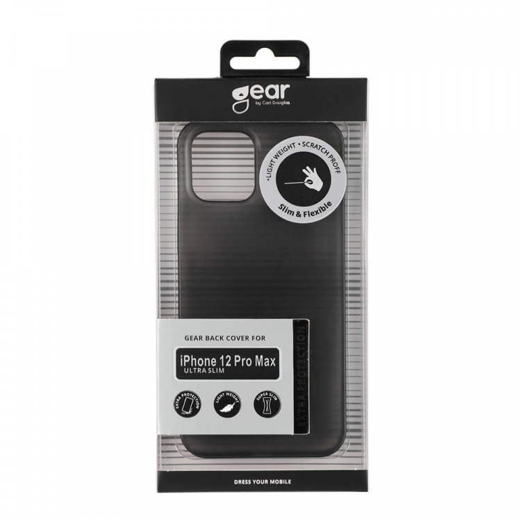 Gear Mobilcover Ultraslim Sort - iPhone 12 Pro Max