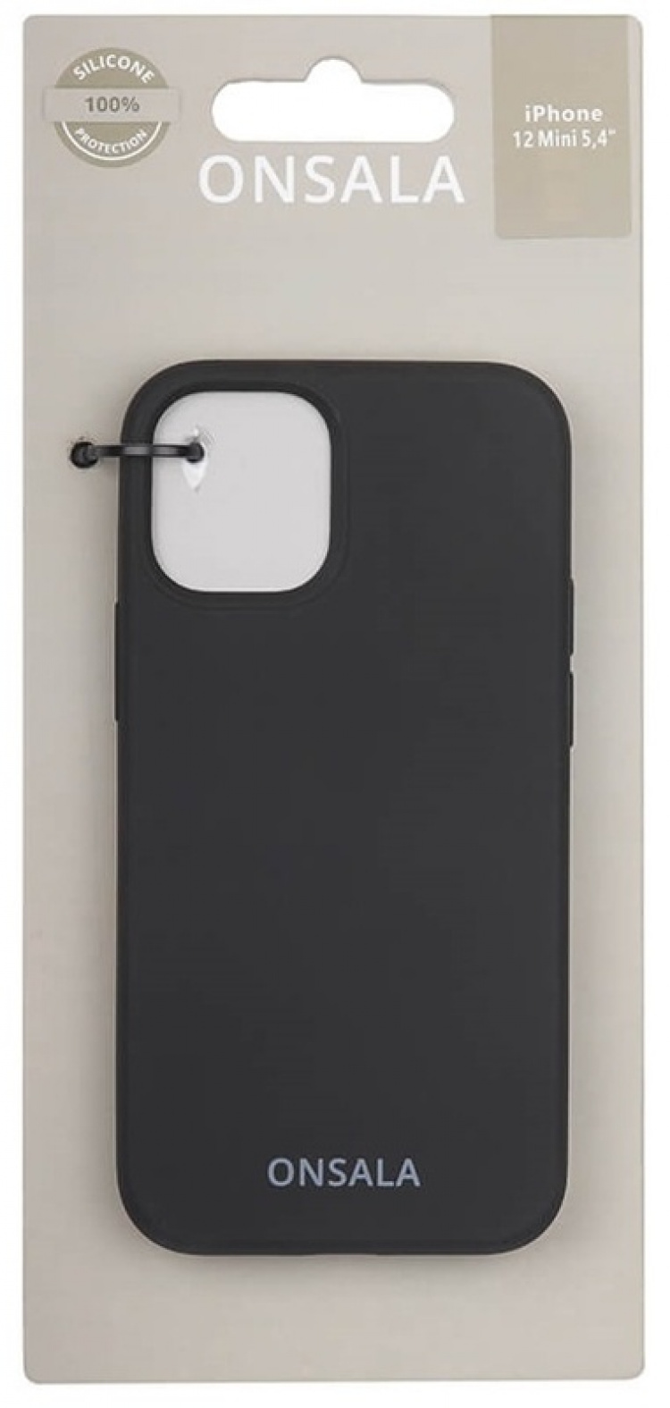 Onsala Mobilcover Silikone Black - iPhone 12 Mini