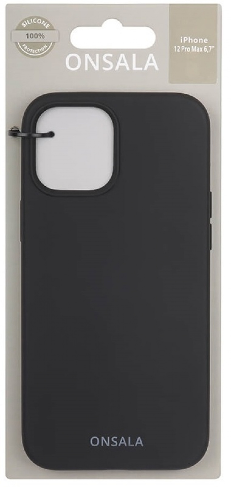Onsala Mobilcover Silikone Black - iPhone 12 Pro Max