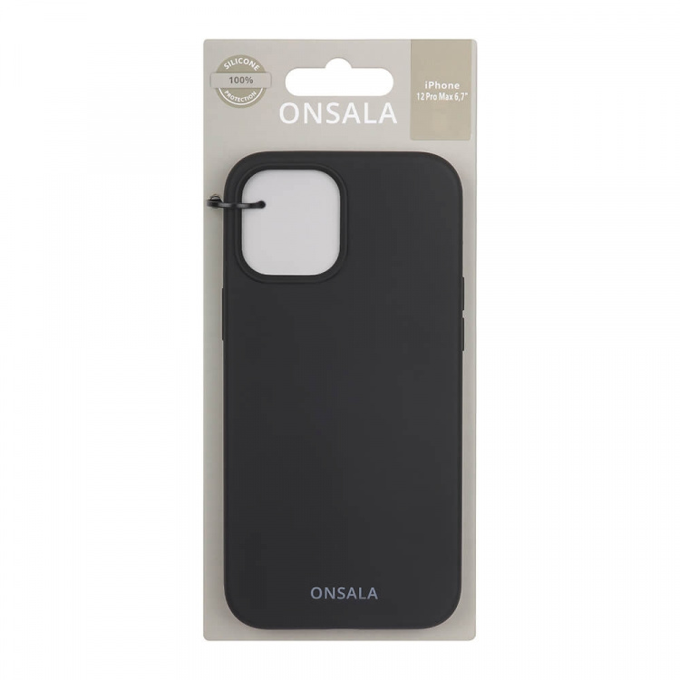 Onsala Mobilcover Silikone Black - iPhone 12 Pro Max