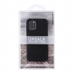 Onsala COLLECTION Mobil Cover Læder Sort iPhone 12 Mini med Kortrum