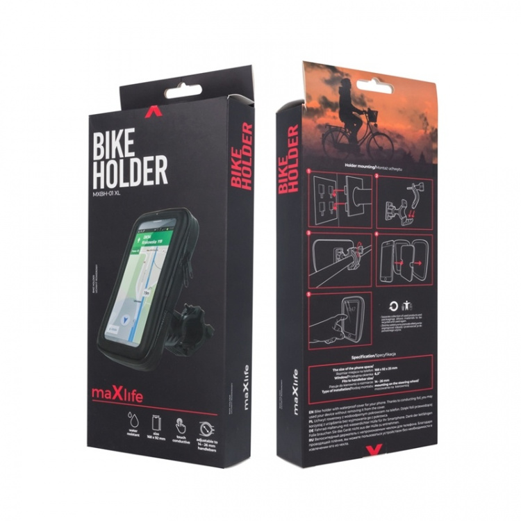 Maxlife MXBH-01 XL - Cykelholder til smartphones