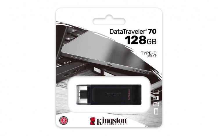 Kingston pendrive DT70 (128 GB | USB-C)