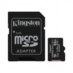 Kingston Canvas Select Plus - microSDXC 64GB, klasse 10, UHS-I, 100MB/s + adapter Kingston Canvas Select Plus - microSDXC 64GB, klasse 10, UHS-I, 100MB/s + adapter