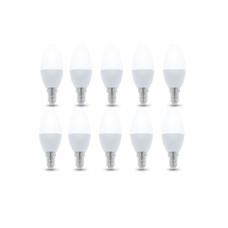 LED-lampe E14, C37, 3W, 230V, 3000K 10-pak, Varm hvid LED-lampe E14, C37, 3W, 230V, 3000K 10-pak, Varm hvid