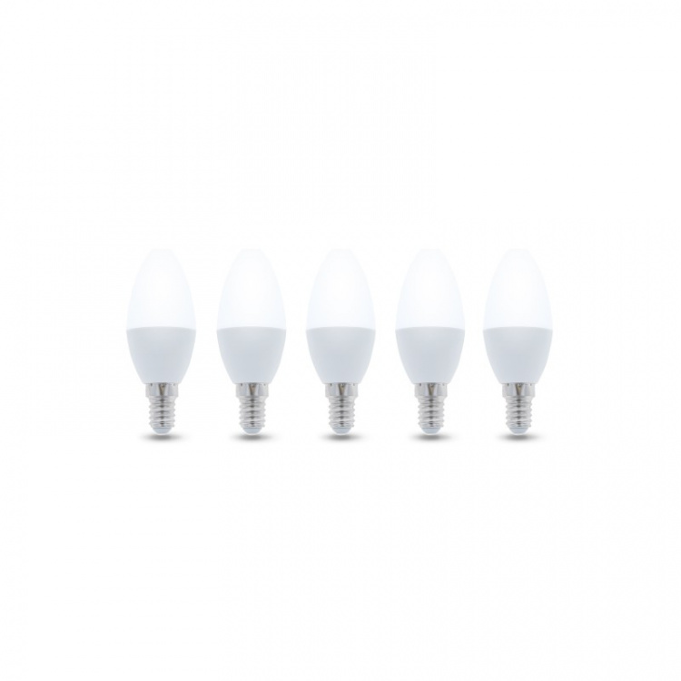 LED-lampe E14, C37, 3W, 230V, 4500K 5-pak, hvid neutral LED-lampe E14, C37, 3W, 230V, 4500K 5-pak, hvid neutral