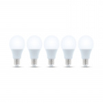 LED-lampe E27, 6W, 230V, 4500K 5-pak, hvid neutral