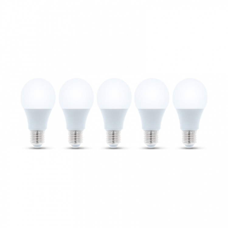 LED-lampe E27, 6W, 230V, 4500K 5-pak, hvid neutral
