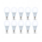 LED-lampe E27, 6W, 230V, 4500K 10-pak, hvid neutral