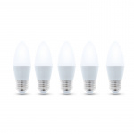 LED-lampe E27, 3W, 230V, 3000K, 5-pak, Varm hvid