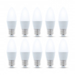 LED-lampe E27, 3W, 230V, 3000K, 10-pak, Varm hvid