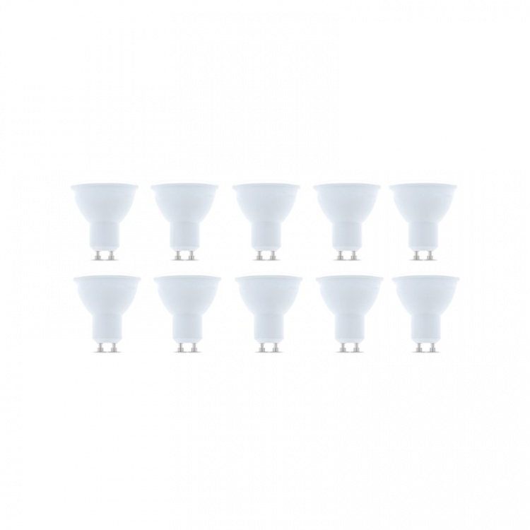 LED-lampe GU10, 3W, 230V, 6000K, 10-pak, Kølig hvid