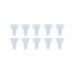 LED-lampe GU10, 7W, 230V, 6000K, 10-pak, Kølig hvid