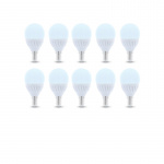LED-Lampa E14, G45, 10W, 230V, 6000K, Keramisk 10-pack, Kallvitt