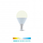 LED-lampe E14, G45, 6W, 3000K, varm hvid LED-lampe E14, G45, 6W, 3000K, varm hvid