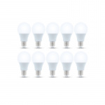 LED-lampe E27, A60, 8W, 230V, 3000K 10-pak, Varm hvid LED-lampe E27, A60, 8W, 230V, 3000K 10-pak, Varm hvid