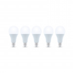 LED-lampe E27, A65, 15W, 230V, 3000K 5-pak, Varm hvid