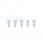 LED-lampe E27, A65, 15W, 230V, 4500K 5-pak, Hvid neutral