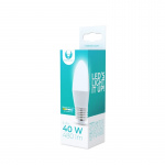 LED-lampe E27, C37, 6W, 4500K, hvid neutral LED-lampe E27, C37, 6W, 4500K, hvid neutral