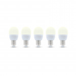 LED-lampe E27, G45, 6W, 3000K 5-pak, varm hvid