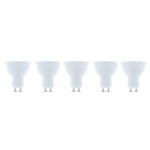 LED-lampe GU10, 1W, 230V, 4500K, 5-pak, Hvid neutral