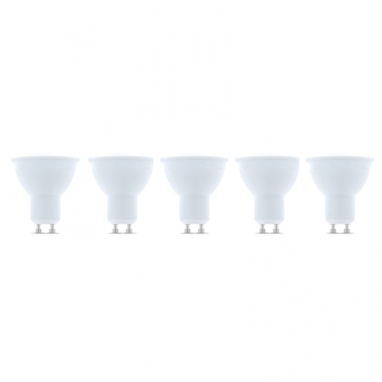 LED-lampe GU10, 1W, 230V, 4500K, 5-pak, Hvid neutral