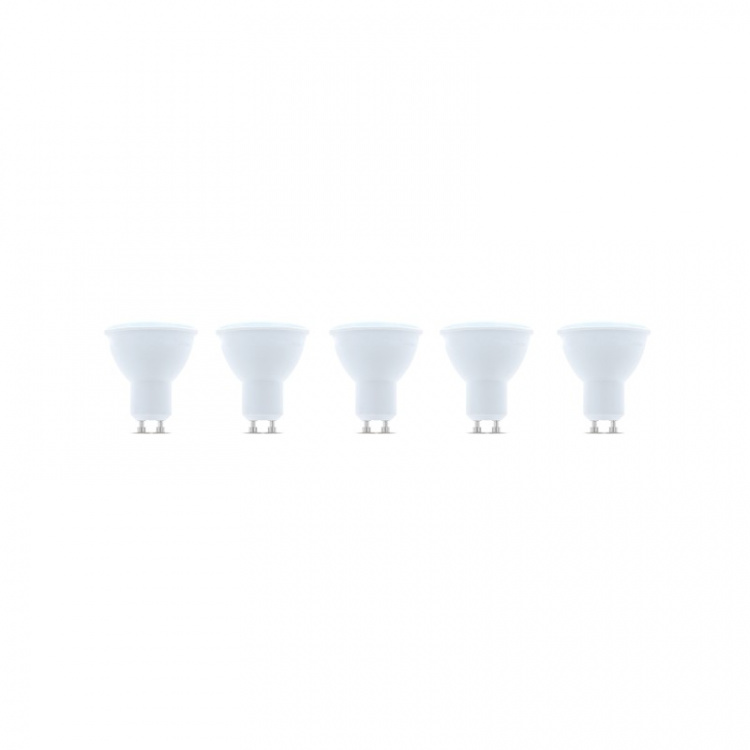 LED-lampe GU10, 1W, 230V, 6000K, 5-pak, Kølig hvid