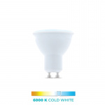 LED-Pære GU10, 1W, 230V, 6000K, Kold Hvid LED-Pære GU10, 1W, 230V, 6000K, Kold Hvid