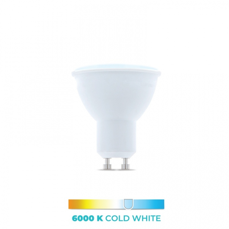 LED-Pære GU10, 1W, 230V, 6000K, Kold Hvid LED-Pære GU10, 1W, 230V, 6000K, Kold Hvid
