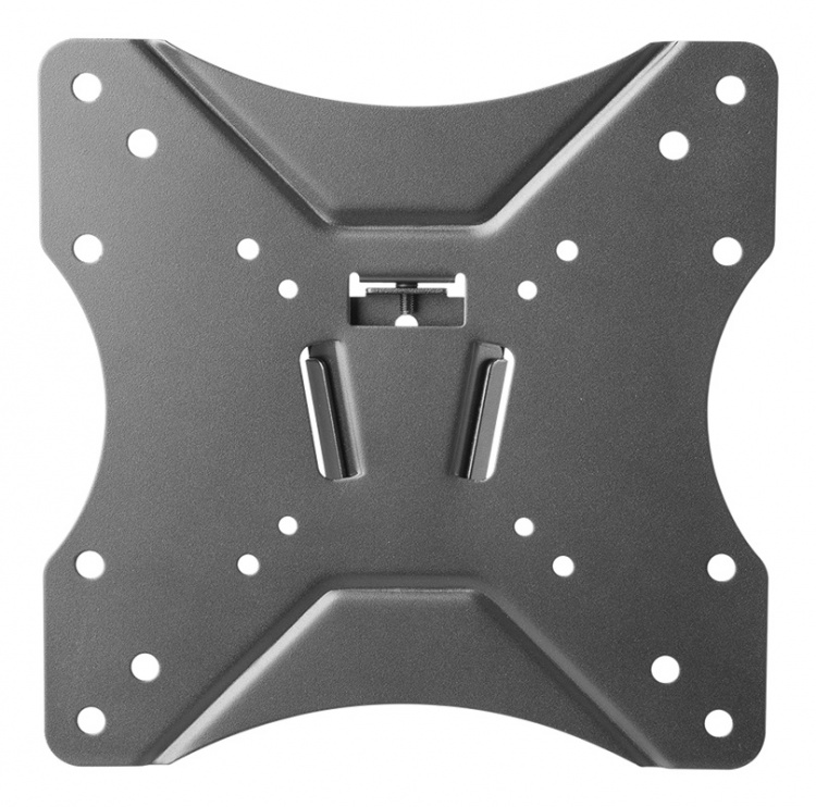 DELTACO OFFICE Compact Slim fast vægbeslag, 23-42 tommer, 25 kg, sort