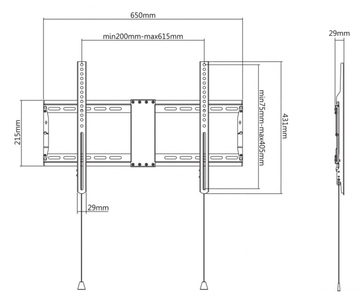 DELTACO Office, heavy-duty fixed foldable, 37 DELTACO Office, heavy-duty fixed foldable, 37