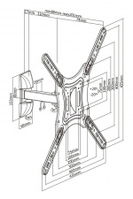 DELTACO Office, full-motion 2-way wall, 23 DELTACO Office, full-motion 2-way wall, 23