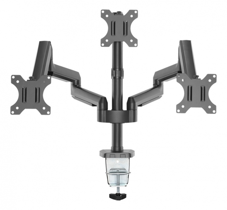 DELTACO Office, triple hydraulisk monitor-arm, 17