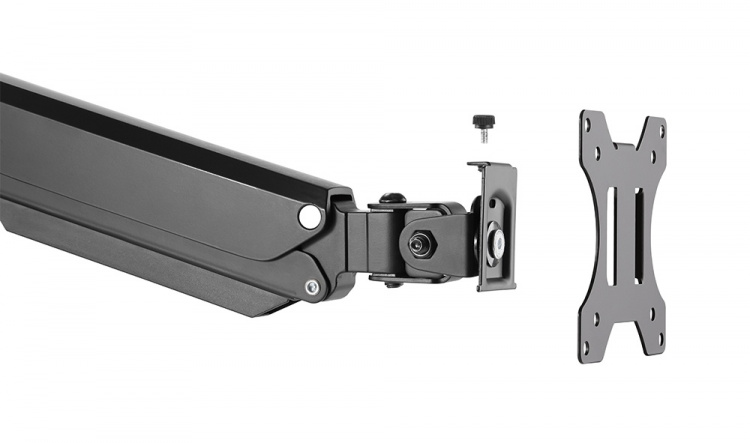 DELTACO Office, triple hydraulisk monitor-arm, 17