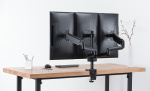 DELTACO Office, triple hydraulisk monitor-arm, 17