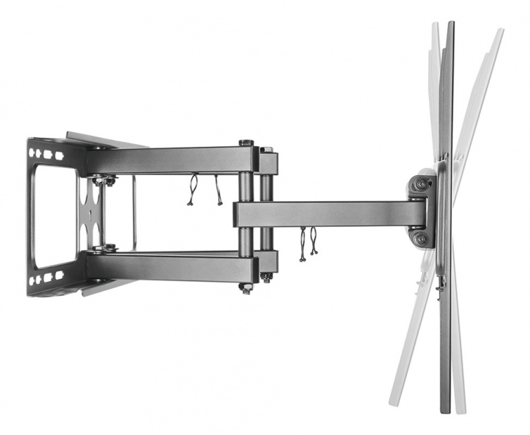 Deltaco fuldt bevægeligt 3-vejs vægbeslag til tv, 32