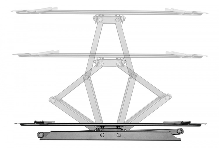DELTACO, fuldt bevægeligt 3-vejs vægbeslag m/tilt, 37