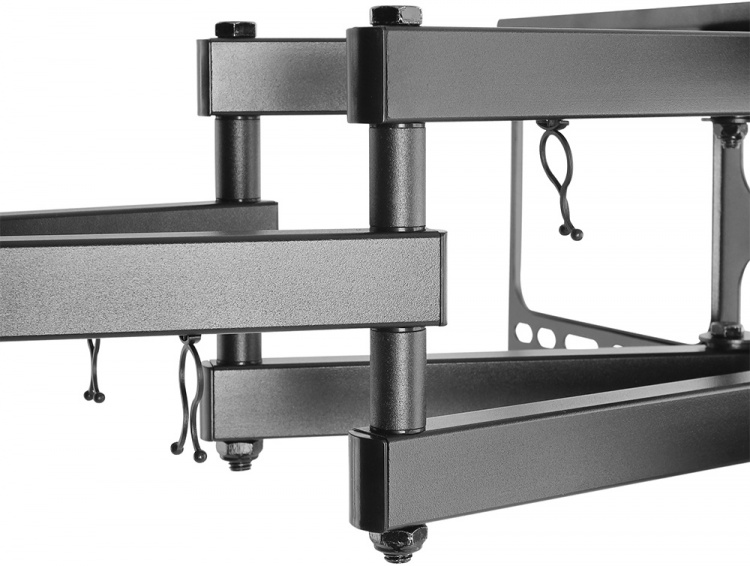 DELTACO, fuldt bevægeligt 3-vejs vægbeslag m/tilt, 37