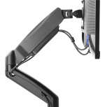 DELTACO dobbelt skrivebordsbeslag m. gasfjeder, 13-27