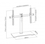 DELTACO Bordplads-tv-stativ, 32-55