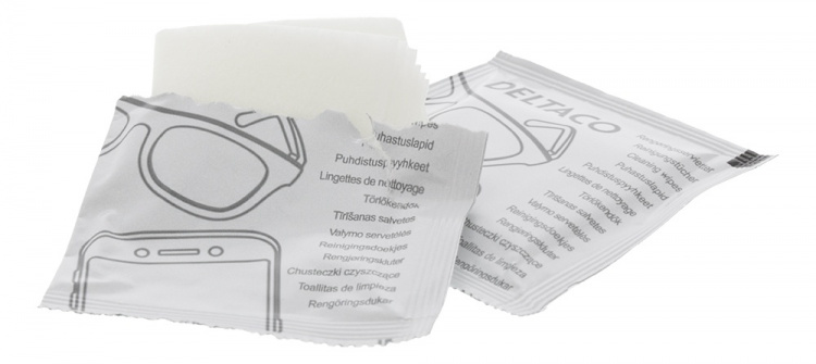 DELTACO Office rengøringsservietter til smartphone, briller mm. 56stk.