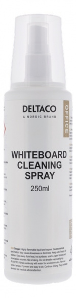 DELTACO OFFICE Rengøringsspray til whiteboard, 250 ml