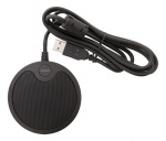 DELTACO Office konferencemikrofon med USB & 3,5mm lydport, VoIP, sort