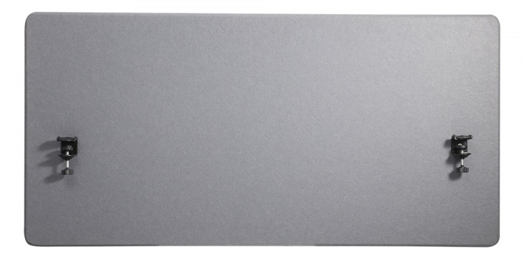 DELTACO OFFICE Akustikpanel til skrivebord m. filtpåfyldning, 1200x600
