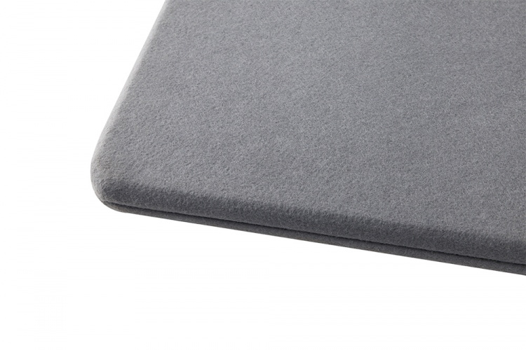 DELTACO OFFICE Akustikpanel til skrivebord m. filtpåfyldning, 1200x600