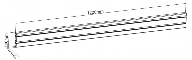 DELTACO OFFICE Aluminium rillepanel til skrivebord, 110 cm, hvid DELTACO OFFICE Aluminium rillepanel til skrivebord, 110 cm, hvid