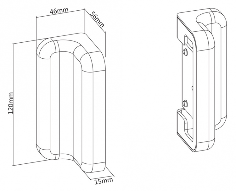 DELTACO OFFICE vægmonteringsplade til rillepanel (DELO-0151), hvid DELTACO OFFICE vægmonteringsplade til rillepanel (DELO-0151), hvid