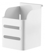 DELTACO OFFICE penneholder til rillepanel DELO-0151, hvid