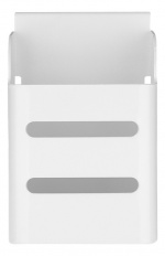 DELTACO OFFICE penneholder til rillepanel DELO-0151, hvid