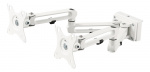 DELTACO OFFICE dobbelt monitorarm til rillepanel (DELO-0151), 17-32